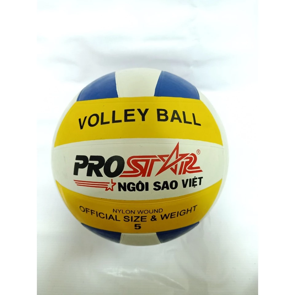 Bóng Chuyền Cao Su Prostar - Geru Cao Su V5 Star ,Bóng Chuyền Học Sinh - Bóng chuyền cao su 3 màu V5