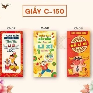 10 bao lì xì 10 chiếc lì xì Tết mỗi túi 1 mẫu