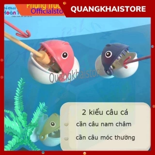 Đồ chơi câu cá điện trẻ em 15 con cá, 3 cần câu nam châm, phù hợp cho bé 2 - 6 tuổi, tặng kèm pin AA , Đồ chơi cho bé