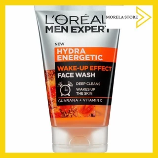 Sữa rửa mặt L'Oreal Men Expert Hydra Energetic Wake-up Effect with Guarana + Vitamin C - 100 ml Hàng Pháp (hoặc Đức)