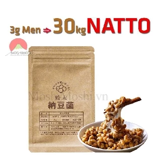 Men làm Natto Đậu tương lên men | Men Bacillus natto