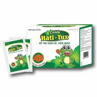 Kẹo ngậm ho con ếch Hati Tux 1 Gói x 10 Viên