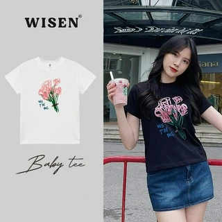 Áo Thun Baby Tee WISEN Phông Unisex Local Brand 100% Cotton Cao Cấp 2 Chiều Mẫu FLOWERS