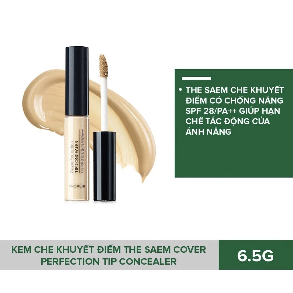 Che Khuyết Điểm The Saem The Saem Cover Perfection Tip Concealer 6.5g