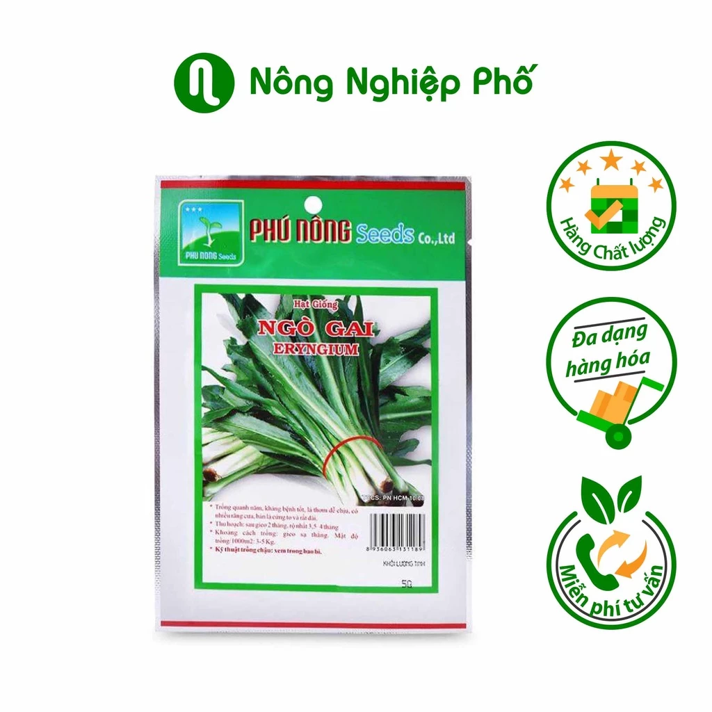 Hạt giống Ngò gai Phú Nông - Gói 5 gram