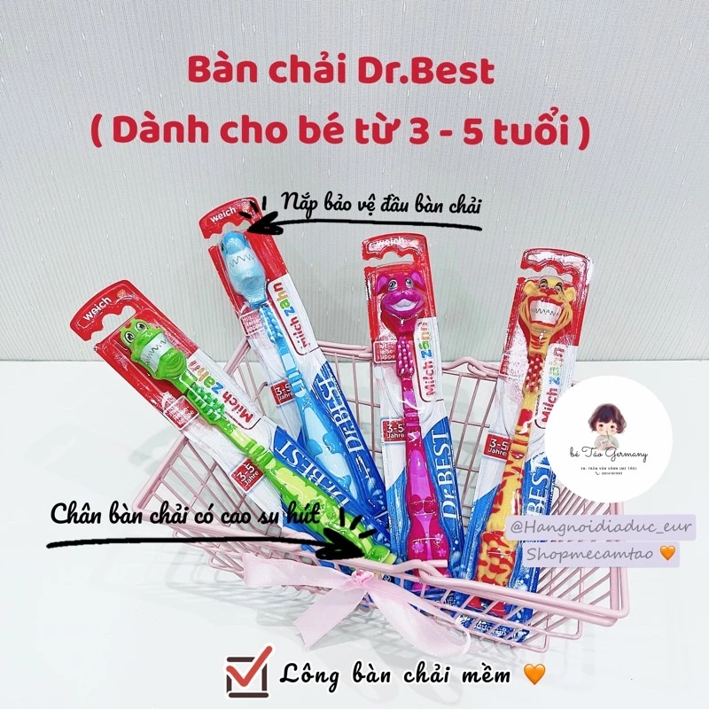 Bàn chải Dr.Best cho bé từ 3 - 5 tuổi