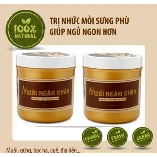 Combo 02 hũ Muối ngâm chân Wonmom -Giảm đau nhức khớp chân, giãn tĩnh mạch,an thần dễ ngủ (Việt Nam)