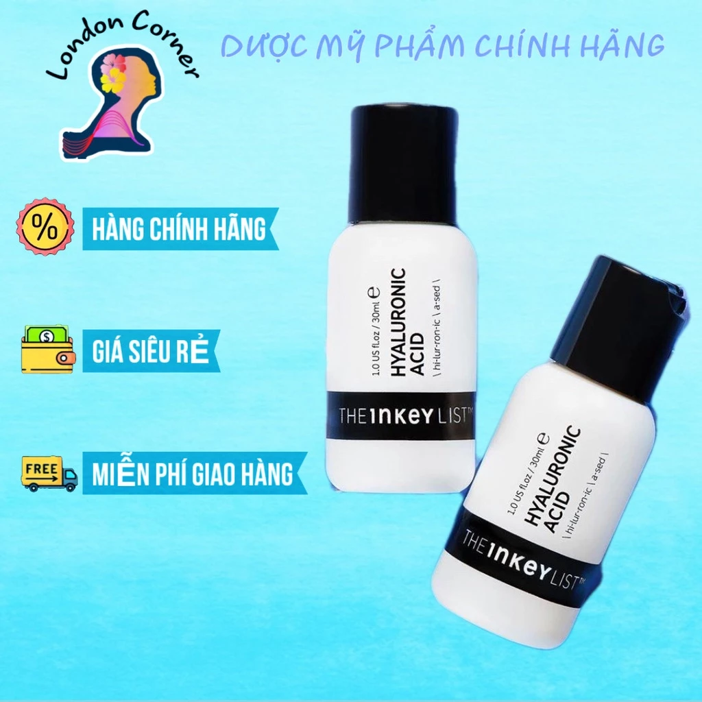 Tinh chất cấp ẩm phục hồi da The INKEY List Hyaluronic Acid Serum 30ml