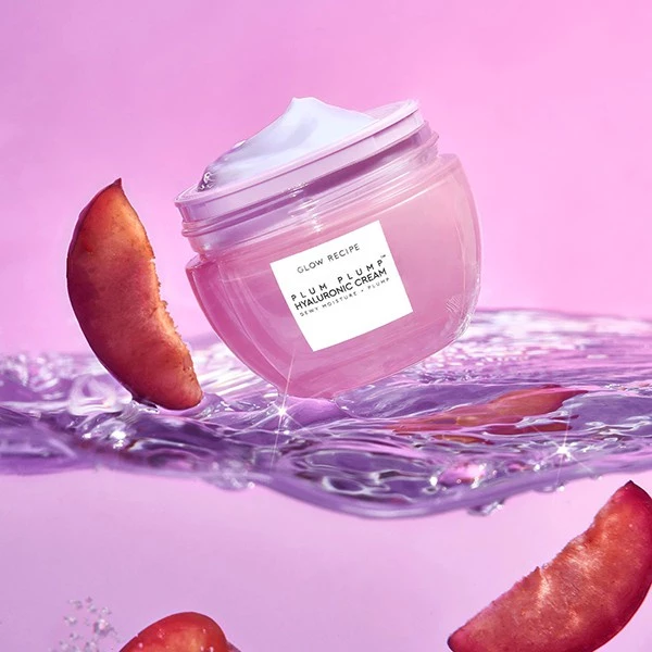 Kem Dưỡng Glow Recipe Plum Plump Hyaluronic Cream 50ml, Set Dưỡng Da Glow Recipe Plum Hydration Heroes Kit