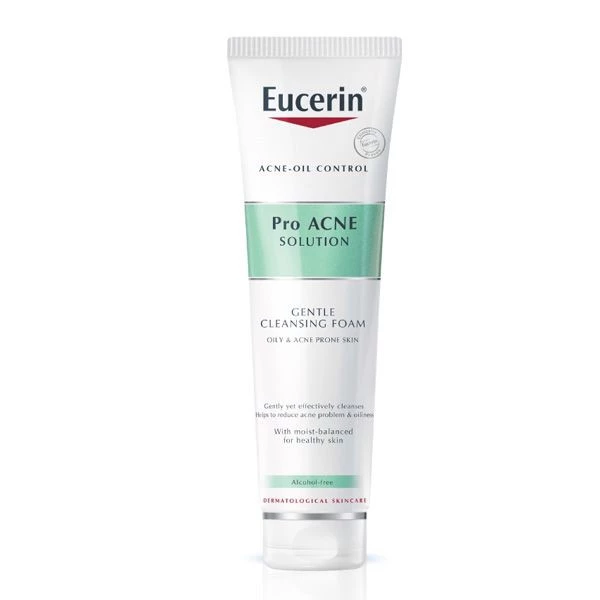 Sữa Rửa Mặt Tạo Bọt Cho Da Mụn Eucerin Pro Acne Solution Gentle Cleansing Foam 150g