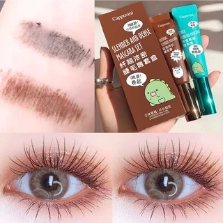 Chuốt mi Cappuvini, mascara nội địa trung uốn cong mi màu đen nâu D38 Sammi beauty