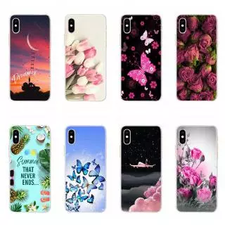 Ốp điện thoại tpu silicon họa tiết sang chảnh thích hợp cho iPhone X XS Max XR