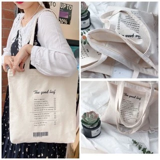 [ Sale cực HOT ] TÚI TOTE IN CHỮ "THE GOOD LIST"