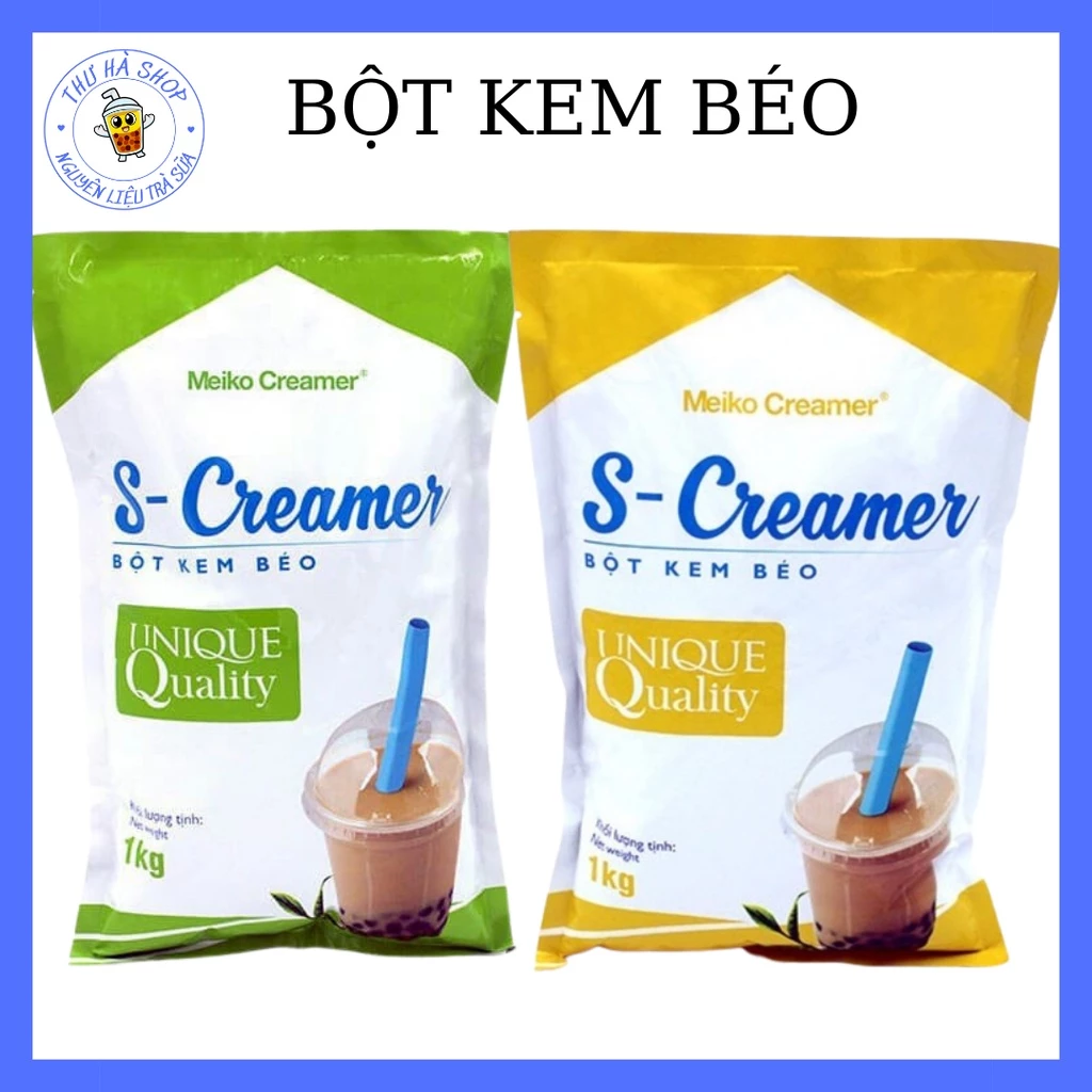 Bột kem béo pha trà sữa S- Creamer 1kg.nguyên liệu làm trà sữa