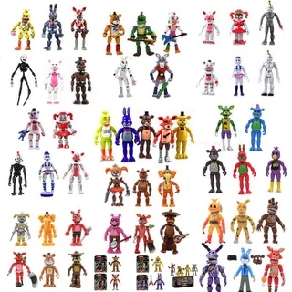 Five Nights At Freddy Action Figure 5pcs FNAF Toys Security Breach Freddy Bonnie Fazbear Curse Of Dreadbear Captain Foxy toy For Children