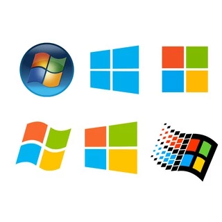 Sticker hình dán decal logo WINDOWS 10, WINDOWS 7, dán laptop, dán nón bảo hiểm