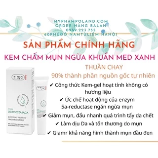 KEM CHẤM GIẢM MỤN THÂM NGỪA KHUẢN MED XANH 15ml