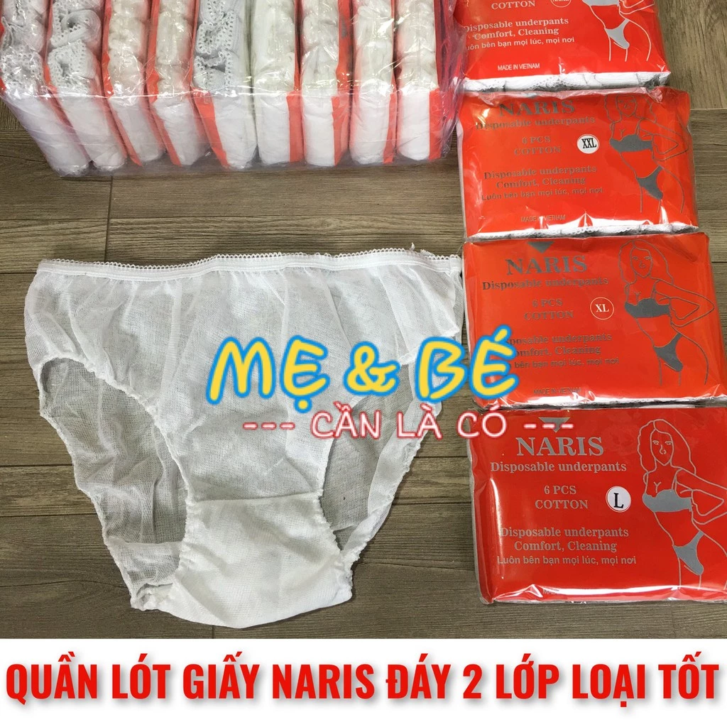 QUẦN LÓT GIẤY NARIS VẢI COTTON TIỆN DỤNG CHO MẸ BẦU CHUẨN BỊ SINH