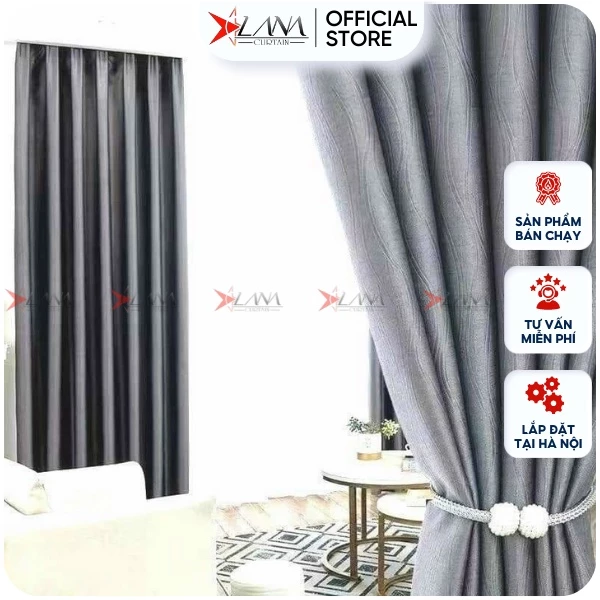 Rèm cửa may sẵn chất liệu dày đẹp, nhiều kích thước, màu sắc, cản nắng, chống bụi, chống nắng, dệt 3 lớp, rèm cao cấp