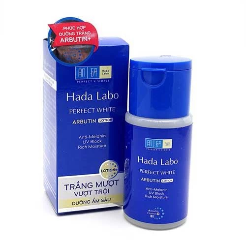 Nước hoa hồng trắng mượt vượt trội Hada Labo Perfect White