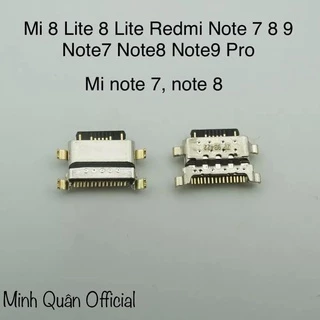 Chân sạc Xiaomi mi 8 lite,mi note 7,mi note 8,mi note 9,note 9 pro