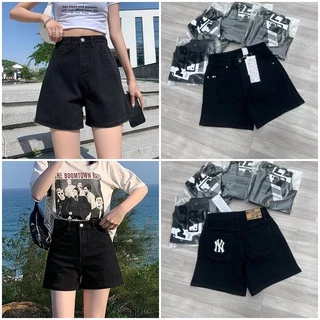 (Tqxk 1:1) Quần short nữ, Quần ngố jean thêu chữ N/Y M/L/B thêu nét căng, full-tag-mac từng chi tiết