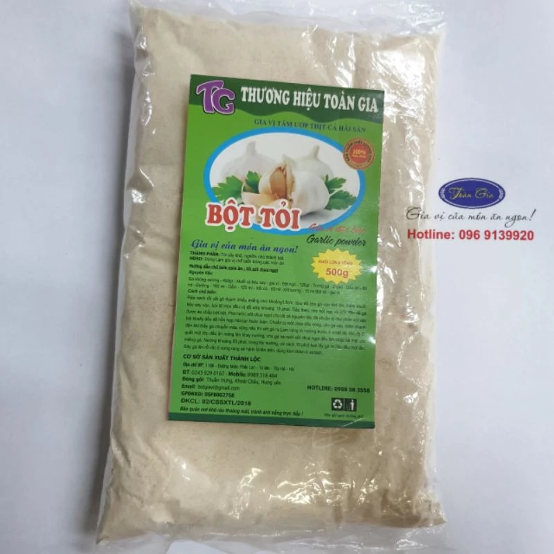 [HÀNG CAO CẤP] Bột tỏi gói 500gr - gia vị của món ăn ngon