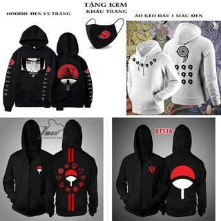 💥 Áo Naruto 🎁 BST ÁO KHOÁC ÁO HOODIE HÌNH ITACHI UCHIHA, SASUKE , NARUTO ANIME KÈM QUÀ TẶNG 💖