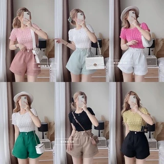 Áo xốp ô mềm dáng croptop (kèm ảnh thật,video)