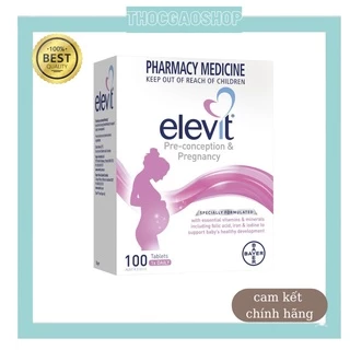 Vitamin dành cho bà bầu Elevit 100 viên chính hãng Bayer Úc giúp mẹ bầu có 1 thai kỳ mạnh khoẻ