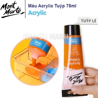 Màu Acrylic Mont Marte Tuýp 75ml - Bảng màu 2 lẻ