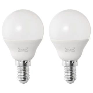 Bóng đèn Led siêu tiết kiệm điện ánh sáng vàng, trắng vàng, trắng Solhetta IKEA đui E14 3.4w 470 Lumen