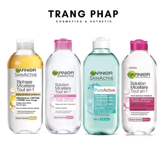 Nước tẩy trang Garnier dành cho mọi loại da. Hồng/Vàng/Xanh/Trắng 400ml