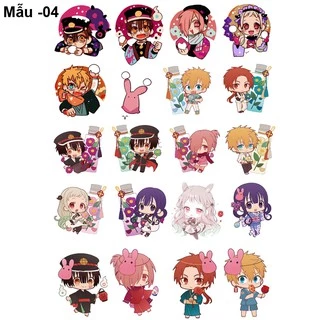 Sticker/ Hình dán anime manga Jinbaku Shounen Hanako-Kun - Ác Quỷ Trong Nhà Vệ Sinh