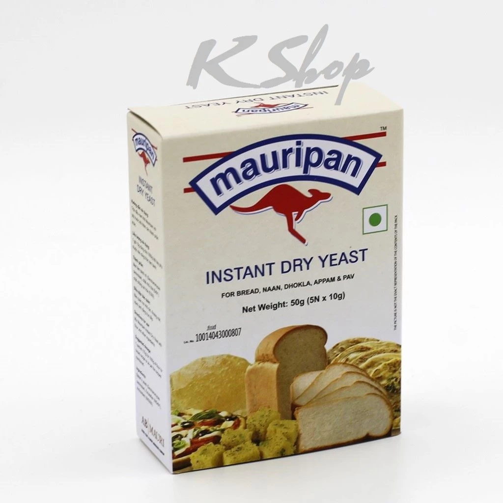 MEN NỞ – INSTANT DRY YEAST , hộp 5 gói 10g / men khô Mauri