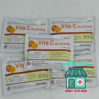 Viên ngậm Vita C Glucose gói 24 viên - Bổ sung khoáng chất