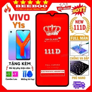 Kính cường lực Vivo Y1s - Dán Full màn hình điện thoại Vivo Y1s - Độ trong suốt 111D cực cao, [FL12]