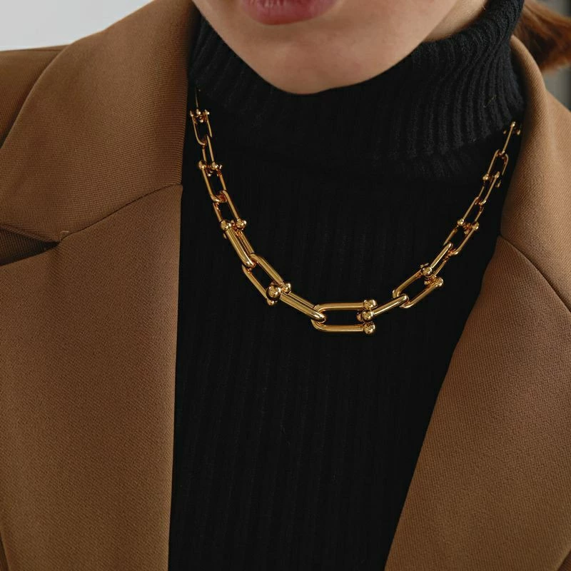 Dây chuyền chocker mắt xích Rose BlackPink (vàng) (có ảnh thật)