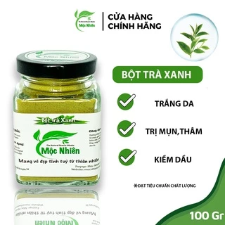 ✅[CAM KẾT] Bột Trà Xanh cao cấp Mộc Nhiên 100% nguyên chất (100gam)