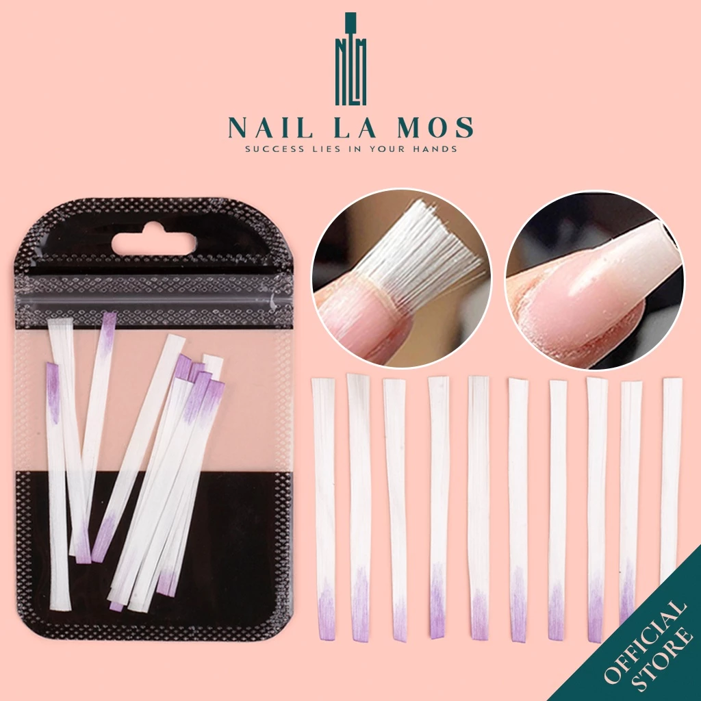 Set 10 tép lụa (Sợi thủy tinh) nối dài móng nhanh - Nối móng lụa chuyên dụng