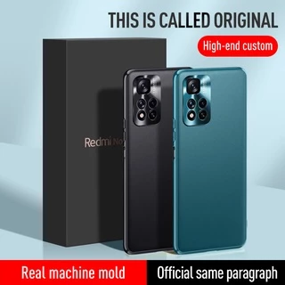 Xiaomi Redmi Note 11 / Note 11 Pro 5G Kết cấu da thuần chay chống sốc Vỏ mềm Vỏ bảo vệ máy ảnh bằng kim loại