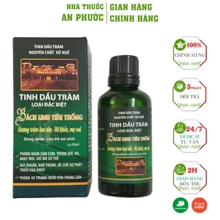 Tinh dầu tràm Bách Linh Tiêu Thông ⚡ CAM KẾT CHÍNH HÃNG ⚡Giúp giữ ấm cơ thể, giảm ngạt mũi, ho và cảm lạnh