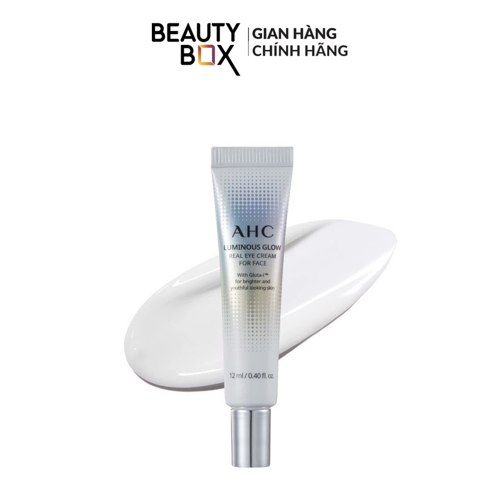 [minisize 12ml] Kem Dưỡng Làm Sáng Vùng Da Mắt AHC Luminous Glow Real Eye Cream For Face