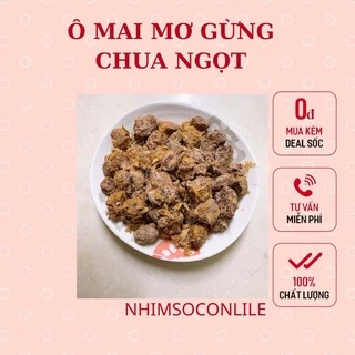 Ô mai mơ gừng ngậm ho chua mặt ngọt siêu ngon 500gram