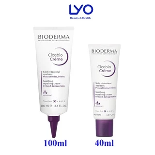 Kem dưỡng phục hồi da tím Bioderma Cicabio Creme 40ml - 100ml Pháp