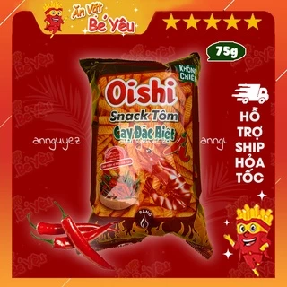 Bim bim Oishi snack tôm cay đặc biệt 68g siêu to khổng lồ