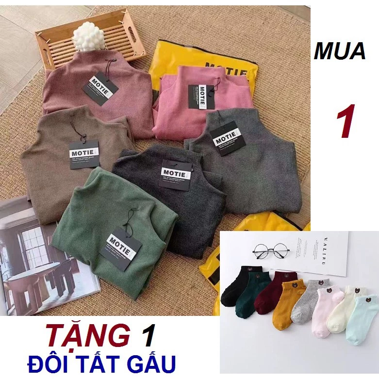 <FREESHIP> TẶNG 1 ĐÔI TẤT GẤU - Áo giữ nhiệt MOTIE xuất nhật cao cấp kèm túi zip vàng
