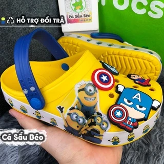 Dép sục Cross cho bé HÌNH MINION chống trơn trượt siêu dễ thương.