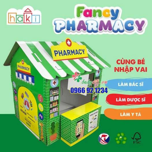 Nhà giấy cho bé - Bộ đồ chơi Hiệu Thuốc Fancy – Fancy Pharmacy