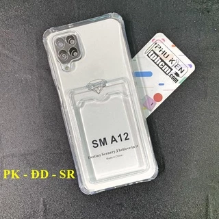 Ốp Lưng Samsung A12 Dẻo Trong Chống Sốc Đựng Card